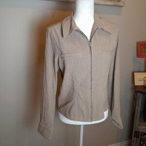 Express Stretch Full Zip Jacket Caramel Color